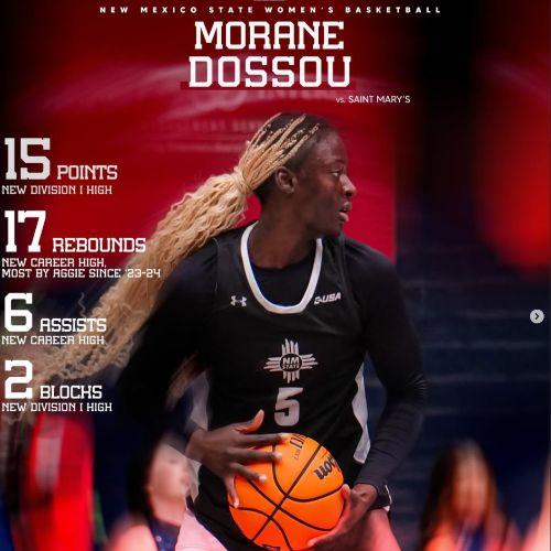 Morane DOSSOU # NCAA D1 # New Mexico States (NM)